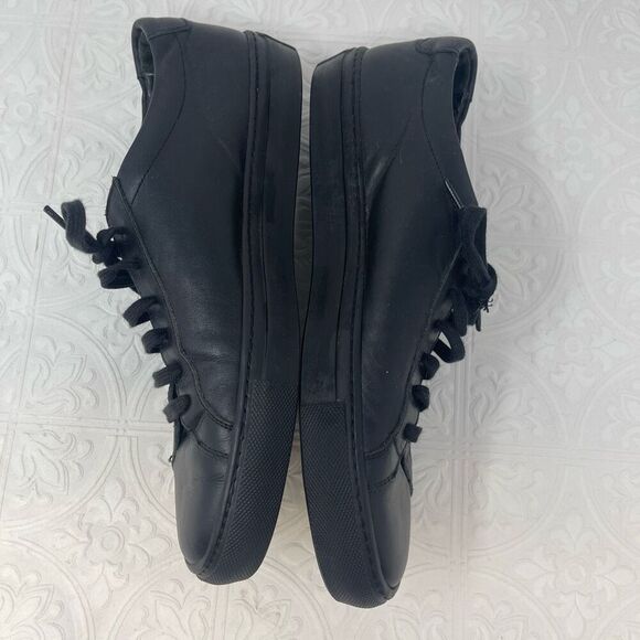 Woman by Common Projects Black Original Achilles Leather Low Sneakers Size 8 - Picture 3 of 9